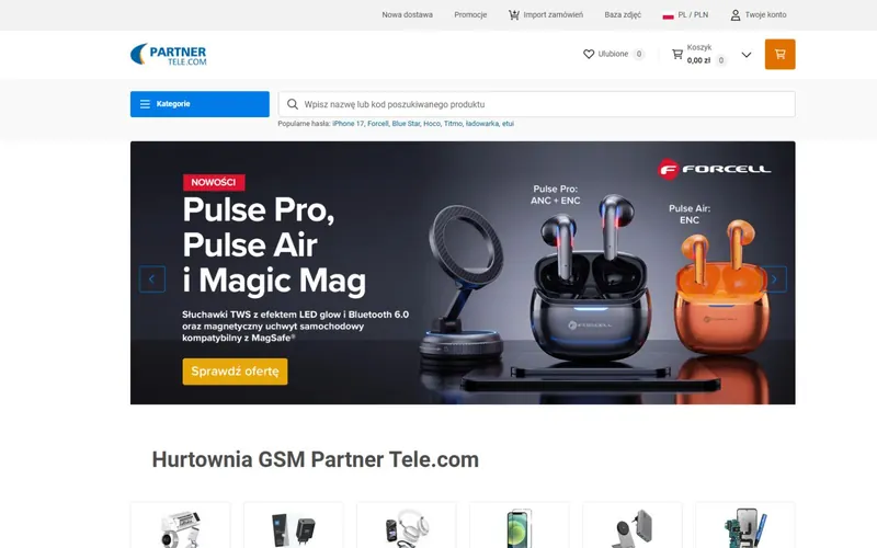Strona firmy Partner Tele.com Spółka z ograniczoną odpowiedzialnością Spółka komandytowa