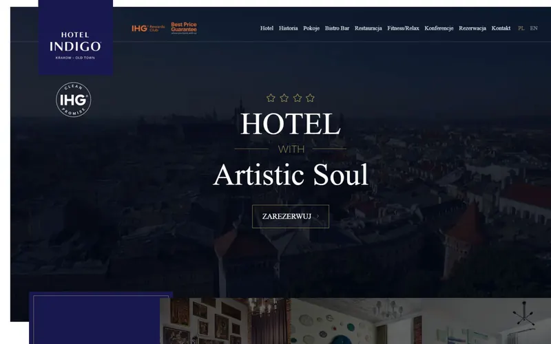 Strona firmy Hotel Filipa 18 Spółka z ograniczoną odpowiedzialnością