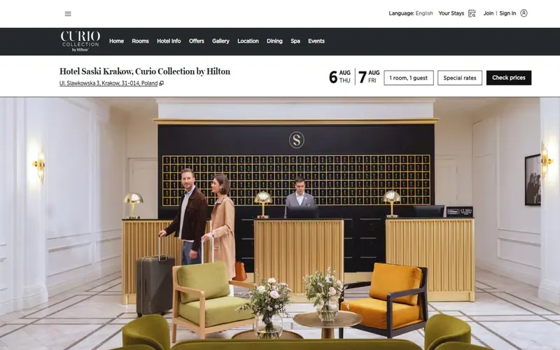 Strona firmy Hotel Saski Spółka z ograniczoną odpowiedzialnością spółka komandytowa